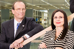 Prof. Jürgen Rödel und Prof. Mira Mezini © Katrin Binner