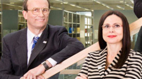 Prof. Jürgen Rödel und Prof. Mira Mezini © Katrin Binner